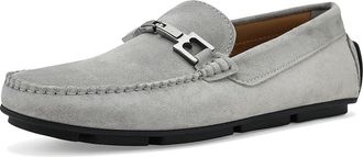 Bruno Magli Taso Mens Shoes Light Grey Suede : EU 43.5 (US Mens 10.5) D - Medium, Leather/Suede