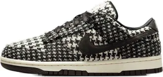 Nike (WMNS) Nike x Harris Tweed Dunk Low White Black HQ5036-901