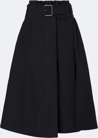 Loewe Belted cotton-blend midi skirt