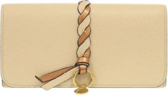 Chlo&eacute; Pre-owned Wallets, female, Beige, Size: ONE SIZE Pre-owned Leather Wallet