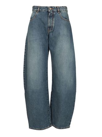 Alaia Rounded Jeans Blu-Donna