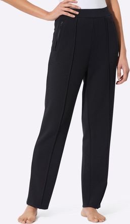 Feel Good Dehnbund-Hose FEEL GOOD, Damen, Gr. 18/19, Kurzgr&ouml;ssen, schwarz, 55% Modal, 39% Polyester, 6% Elasthan, unifarben, Hosen Dehnbund-Hose