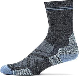 Smartwool Hike Targeted Cushion Mid Crew Socks Womens Crew Cut Socks Shoes Charcoal : LG (Womens Shoe 10-12.5), Merino/Mesh/Nylon