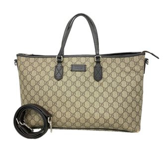 Gucci Beige Brown Pvc Tote Bag (Pre-Owned)