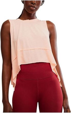 Free People Movement Tempo Tank Top Womens Clothing Pastel Peach : LG (Womens 12-14), Elastane/Polyester