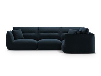 CXL by Christian Lacroix Sof&aacute; esquinero derecho modular 5 plazas tejido estructural azul marino