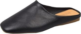 Generic Womens Slippers Women Leather Shoes Slippers Flat Heel Casual Holiday Autumn Solid Indoor Summer