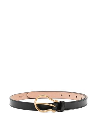 Bally buckle belt - women - Leather - 80 - Black