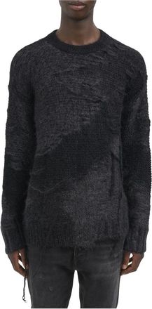 Isabel Benenato Maglia Girocollo in Mohair - - Knitwear - Uomo - Nero - L