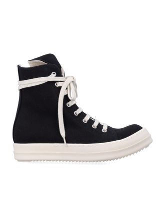 Rick Owens Black High-top Sneakers
