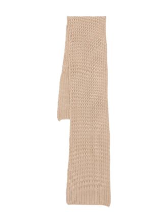 Liska ribbed-knit scarf - women - Cashmere - One Size - Neutrals