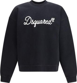 Dsquared2 Black Cotton Mens Sweatshirt