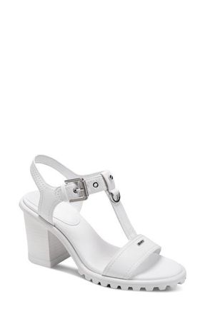 DKNY Marg Ankle Strap Sandal in White at Nordstrom, Size 7.5