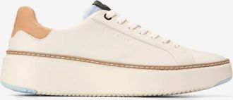 Cole Haan Womens Grand Pro Top Spin Sneaker In Ivory/biscuit
