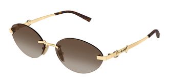 Gucci GG2051S 004 Womens Sunglasses Gold Size 58
