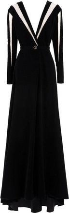Saiid Kobeisy Velvet Long Dress