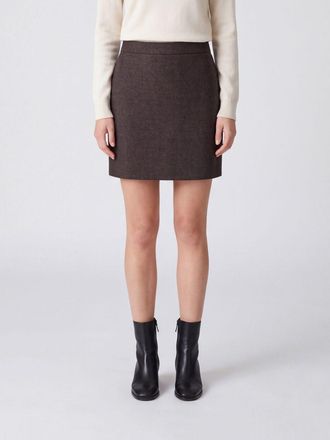 Max Mara Minigonna a tubino in lana vergine a vita alta con vestibilit&agrave; slim