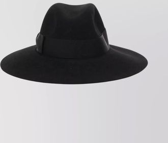 Borsalino sophie wide brim hat with ribbon detail