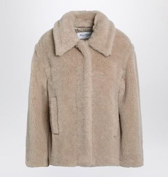 Max Mara Light And Teddy Cropped Coat