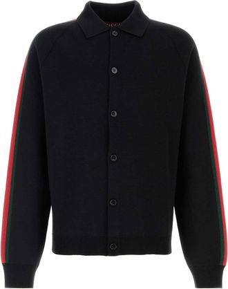 Gucci Black Wool Blend Cardigan