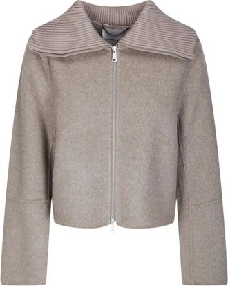 Sams&oslash;e & Sams&oslash;e Sacleo Jas - Dames - Jassen - Beige - Maat: S Zijde