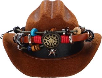 OEM Accesorios Para Mini Sombreros De Vaquero De 3 Piezas - Poli&eacute;ster Colorido