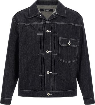 Comme Des Gar&ccedil;ons Dark Blue Boxy Jacket