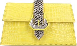 Gedebe Jade Mini Bag - Dames - Clutches - Geel - ONE Size - Leer - Tassen