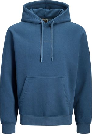 Jack & Jones Kapuzensweatshirt JACK & JONES JCOPOINT SWEAT BADGE HOOD BF, Herren, Gr. XS, titan, angeraute Sweatware, Obermaterial: 72% Baumwolle, 28% Polyester, u
