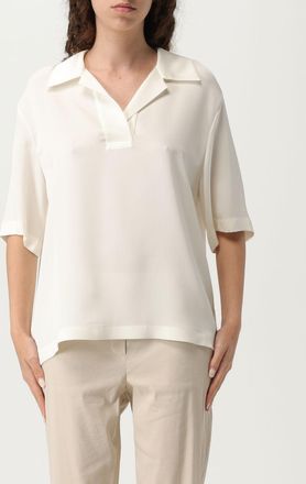 Theory Polo Shirt Woman color Ivory