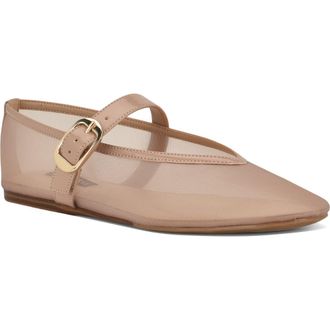 Nine West Vancee Mary Jane Flat in Light Natural at Nordstrom, Size 10.5