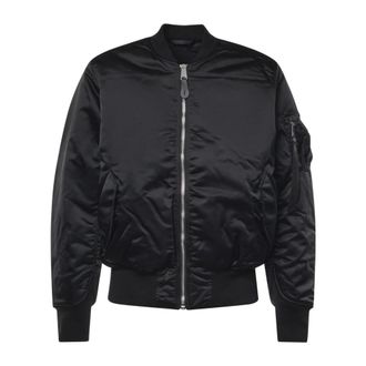 Alpha Industries Ma-1 Base Flight Jacket - Heren - Jassen - Zwart - Maat: M Zijde