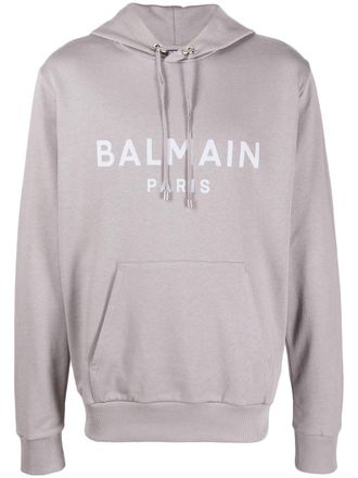Balmain Felpa con stampa - Grigio