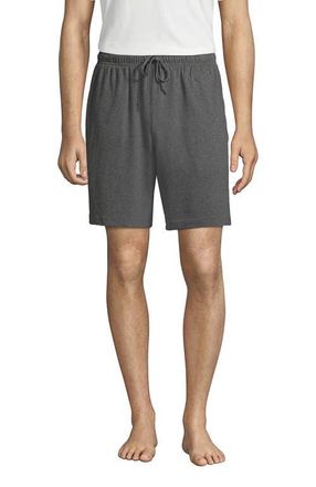 Lands End Knit Jersey Pajama Shorts in Charcoal Heather at Nordstrom, Size Xx-Large