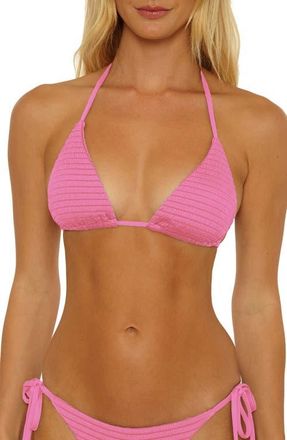 Isabella Rose Taylor Maza Triangle Bikini Top in Rosy at Nordstrom, Size Medium