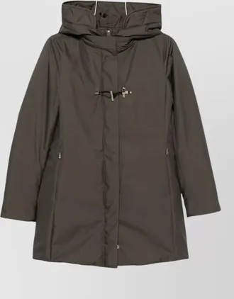Fay quilted hooded parka jacket