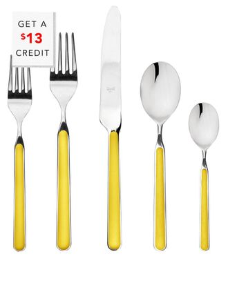 Mepra 5Pc Flatware Set With $13 Credit