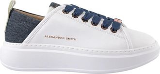 Alexander Smith Witte Avio Wembley Sneakers - Dames - Sneakers - Wit - 39 EU - Schoenen