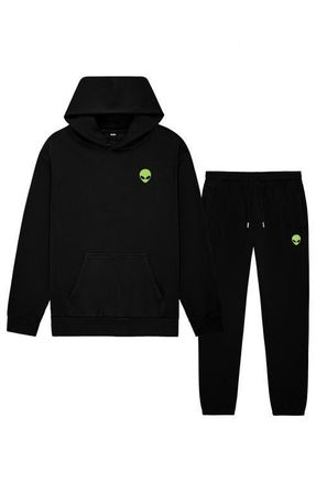 Dalix Alien Relaxed Sweatsuit in Black at Nordstrom, Size Xx-Large