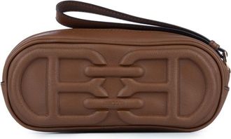 Bally Clutch con logo goffrato - Marrone