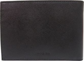 Prada Black Leather Wallet (Bi-Fold) (Pre-Owned)