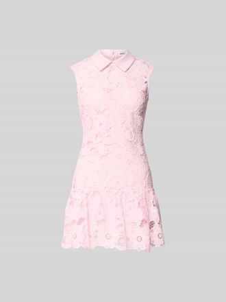Self Portrait Minikleid aus Spitze in Rosa, Gr&ouml;&szlig;e XXL