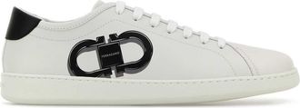 Ferragamo White Leather Brandy 1 Sneakers