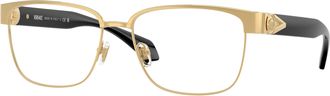 Versace Demo Rectangular Mens Eyeglasses VE1306 1002 55