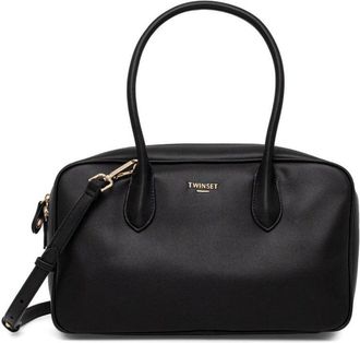 Twin-Set Structured Black Bag With Minimalist Design