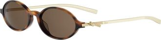 Dior Bow R2I Zonnebril - Dames - Zonnebrillen - Bruin - 53 MM - Accessoires