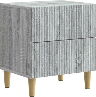 vidaXL Armario De Noche Gris Sonoma 43 X 34,5 X 48 Cm Vidaxl
