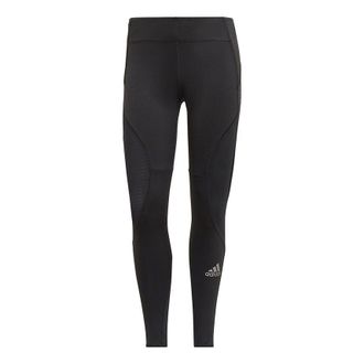 adidas (WMNS) adidas Fast Running Primeblue Sports Training Running High Waist Elastic Fitness Pants For Black GH6850
