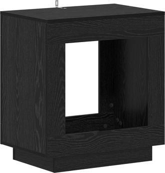 vidaXL Mesa Lateral Roble Negro 60 X 40 X 65 Cm Madera De Ingenier&iacute;a Vidaxl
