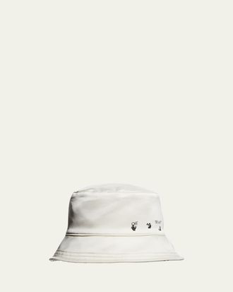 【関税＆送料込み】Off-White Bookish Logo-Embroidered Hat White Bookish Shadow Baseball Cap in NEUTRALS for Women